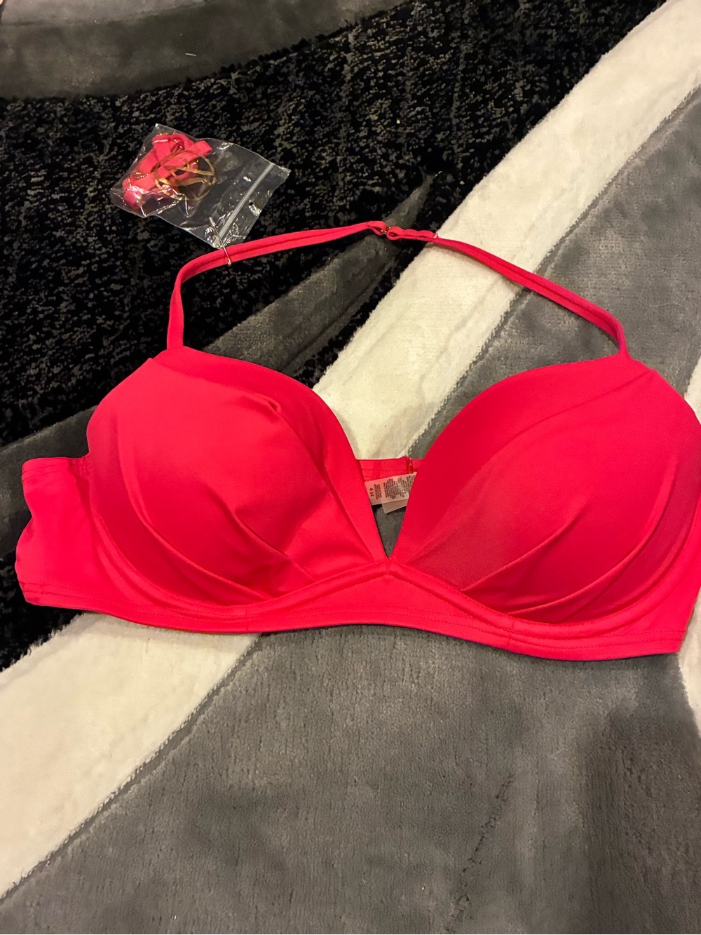 Victoria's Secret Hot Pink Padded Strapless-Convertible Bra